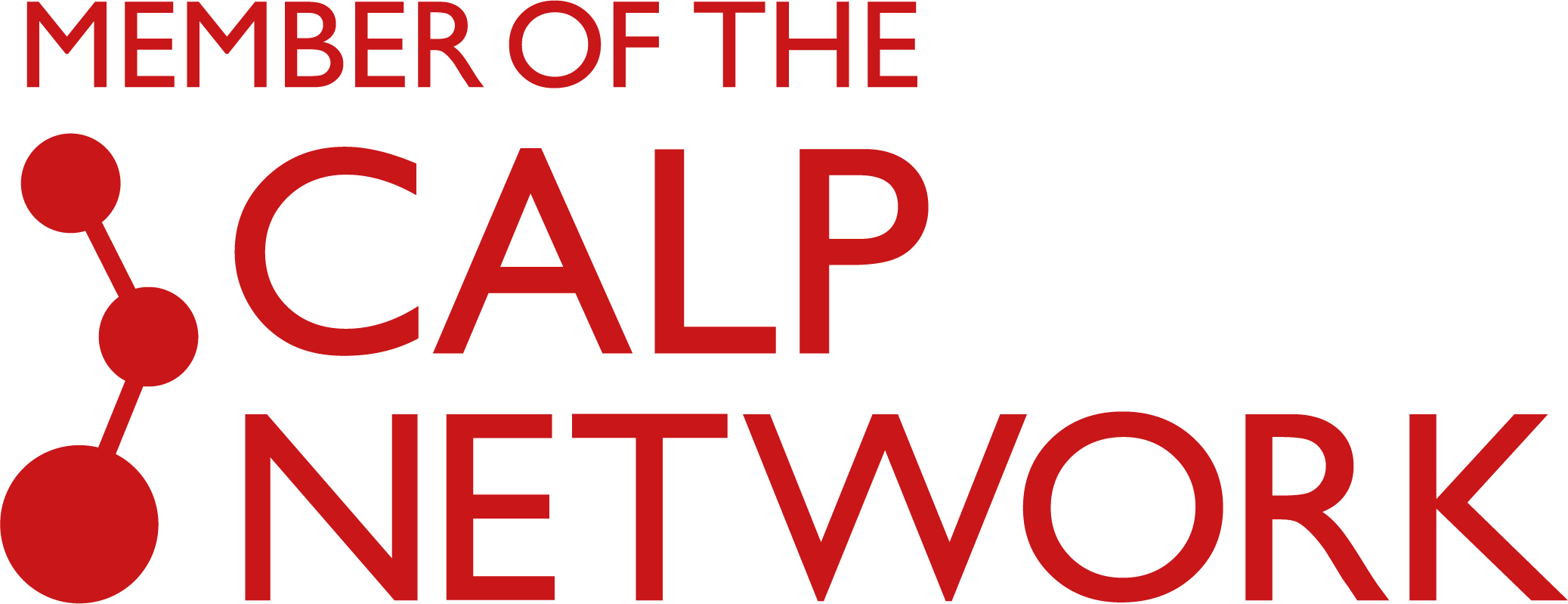 CALP Logo EN 2 line Red Member Building Foundation for Development International I منظمة بناء للتنمية